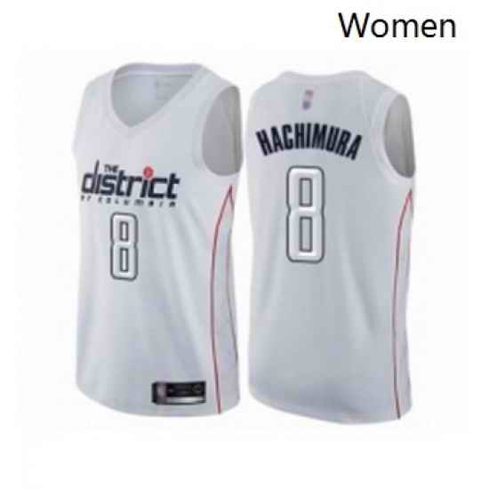 Womens Washington Wizards 8 Rui Hachimura Swingman White Basketball Jersey City Edition